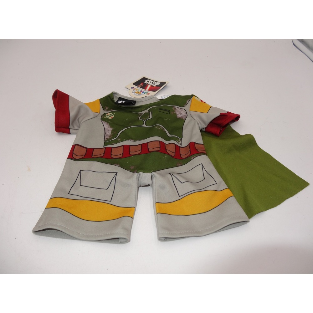 Build A Bear Star Wars Boba Fett Green Costume Armor Outfit with Cape NWT 2016